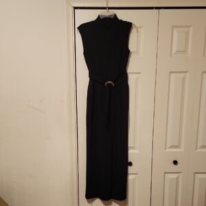 Calvin Klein Black Belted Jumpsuit